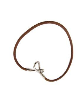 Hermes Jumbo Choker Brown Silver Color KH Bracelet